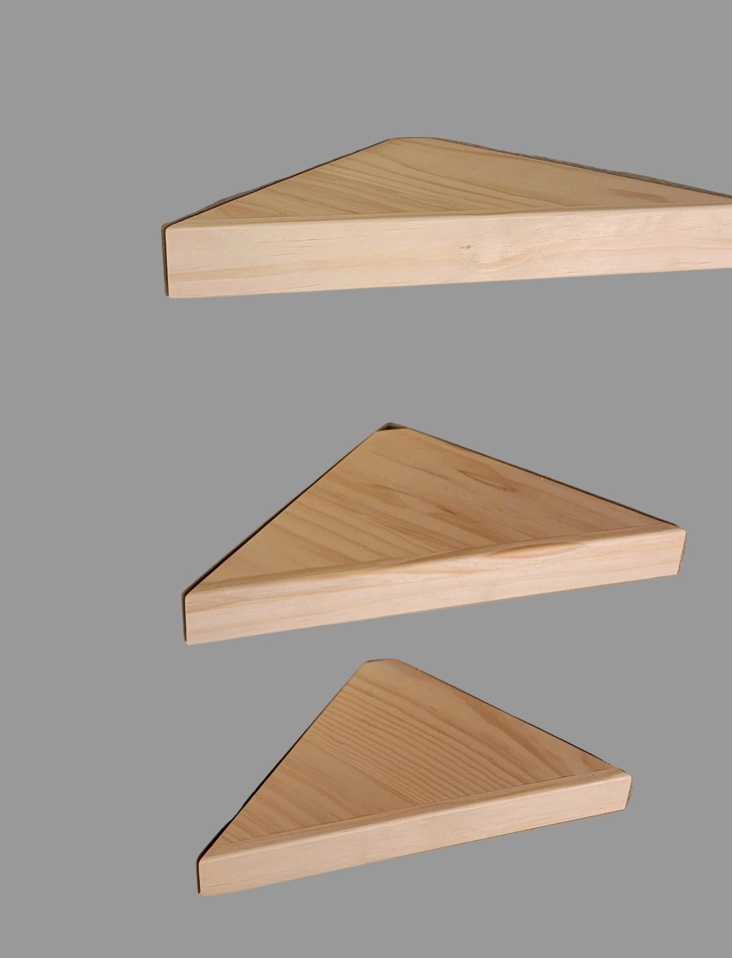 Corner floating shelf