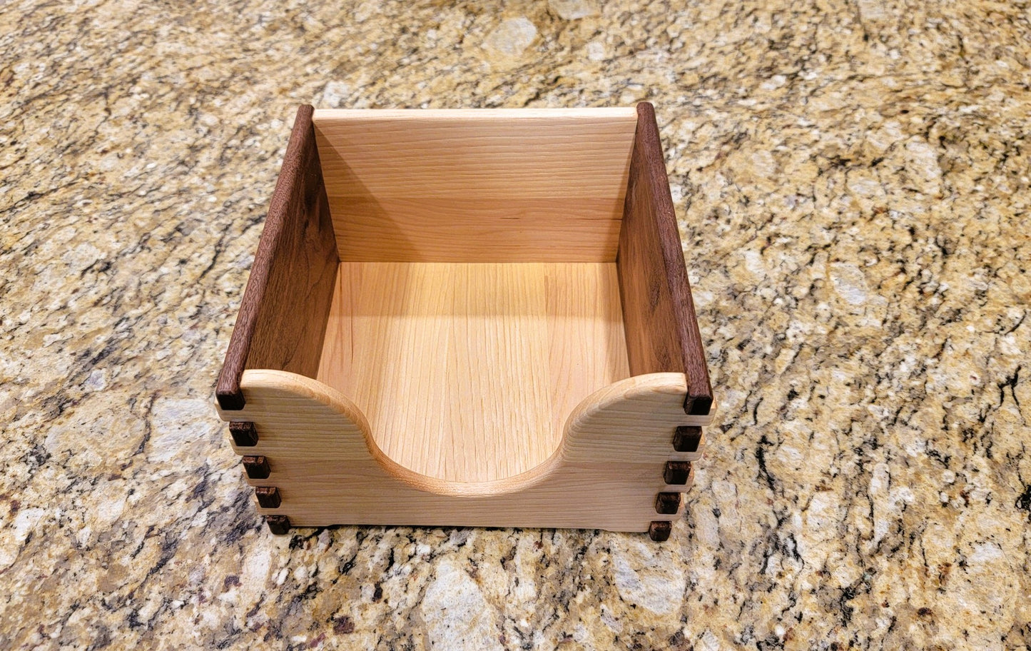 American Flag Design -Wooden Napkin Holder