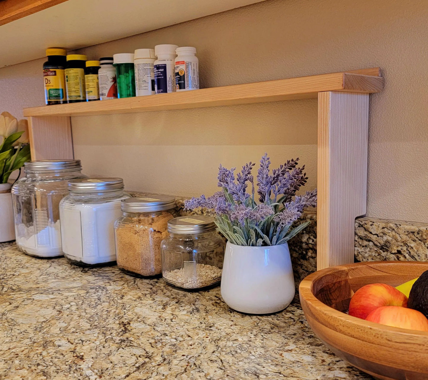 Spice Rack Above the Oven