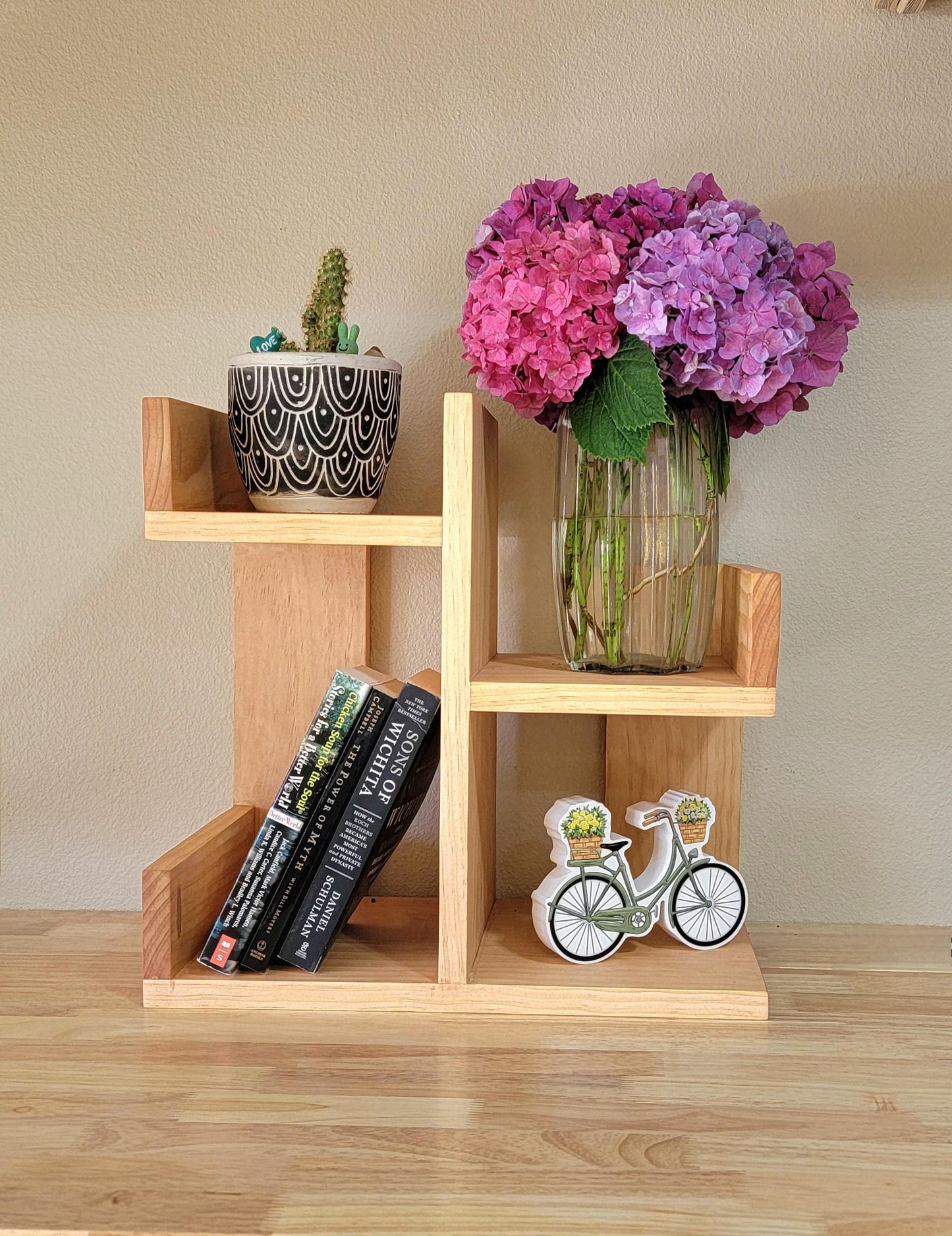 Multi-Functional Desk Storage/ Organizer, Wooden Rack Organizer