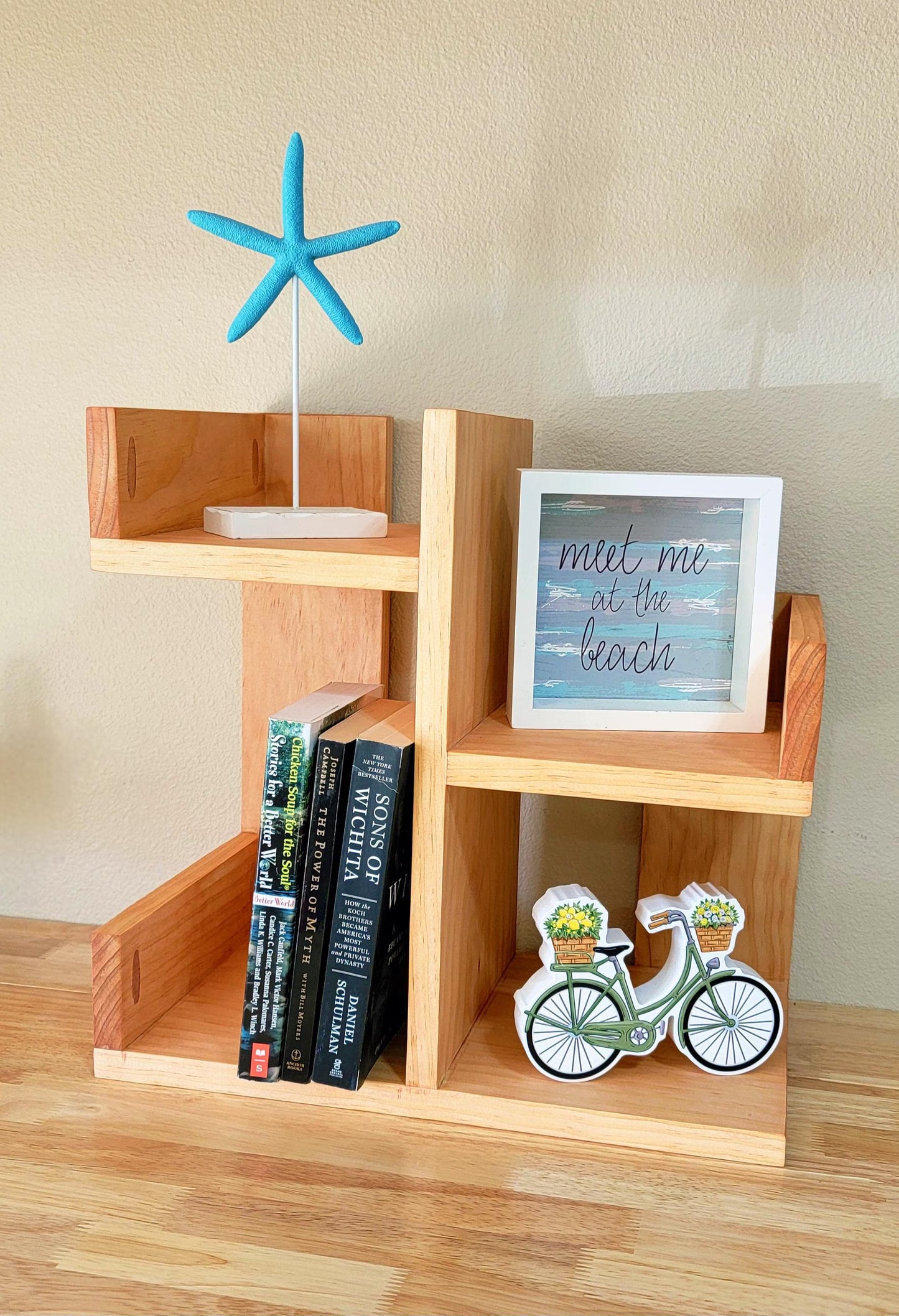 Multi-Functional Desk Storage/ Organizer, Wooden Rack Organizer